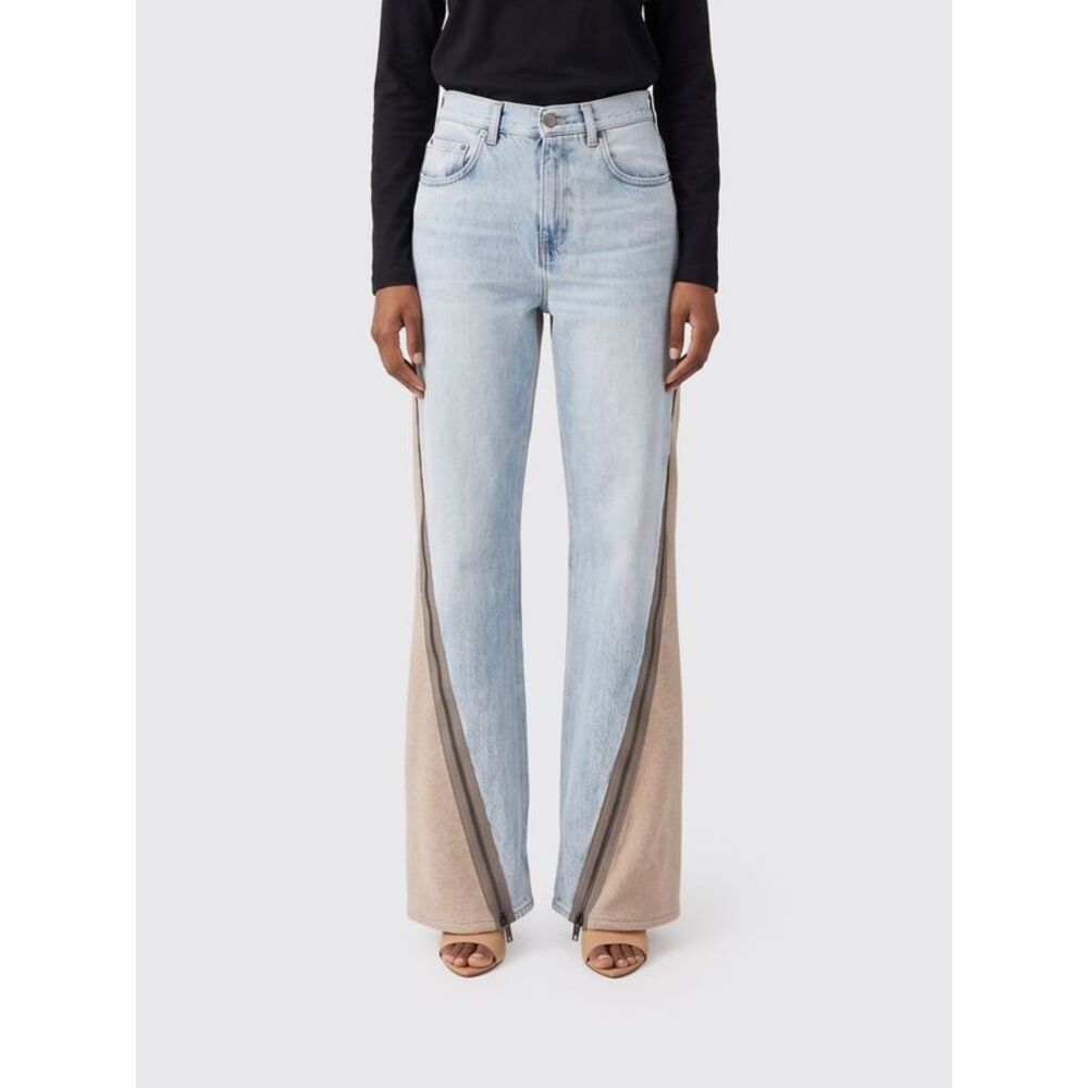 Haikure Women Bonnie High-Waisted Printed Denim Flared Jeans Haikure